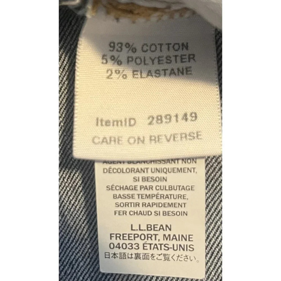 L.L. Bean Womens Bootcut Jeans Size 6 Denim - Picture 2 of 3